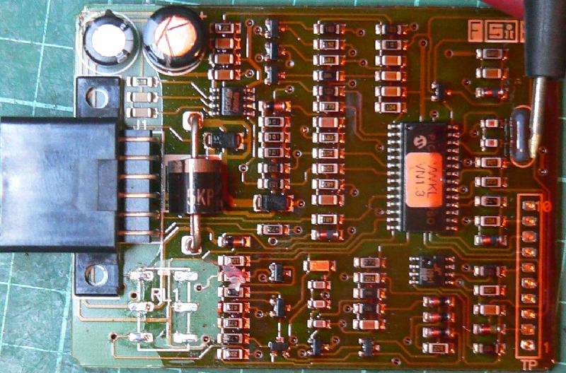 Immobiliser PCB with relay removed