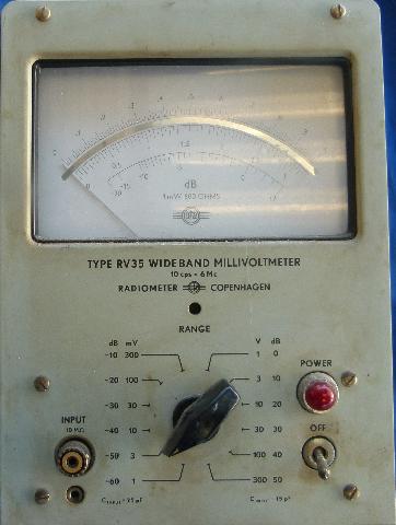 Front view of Radiometer RV35